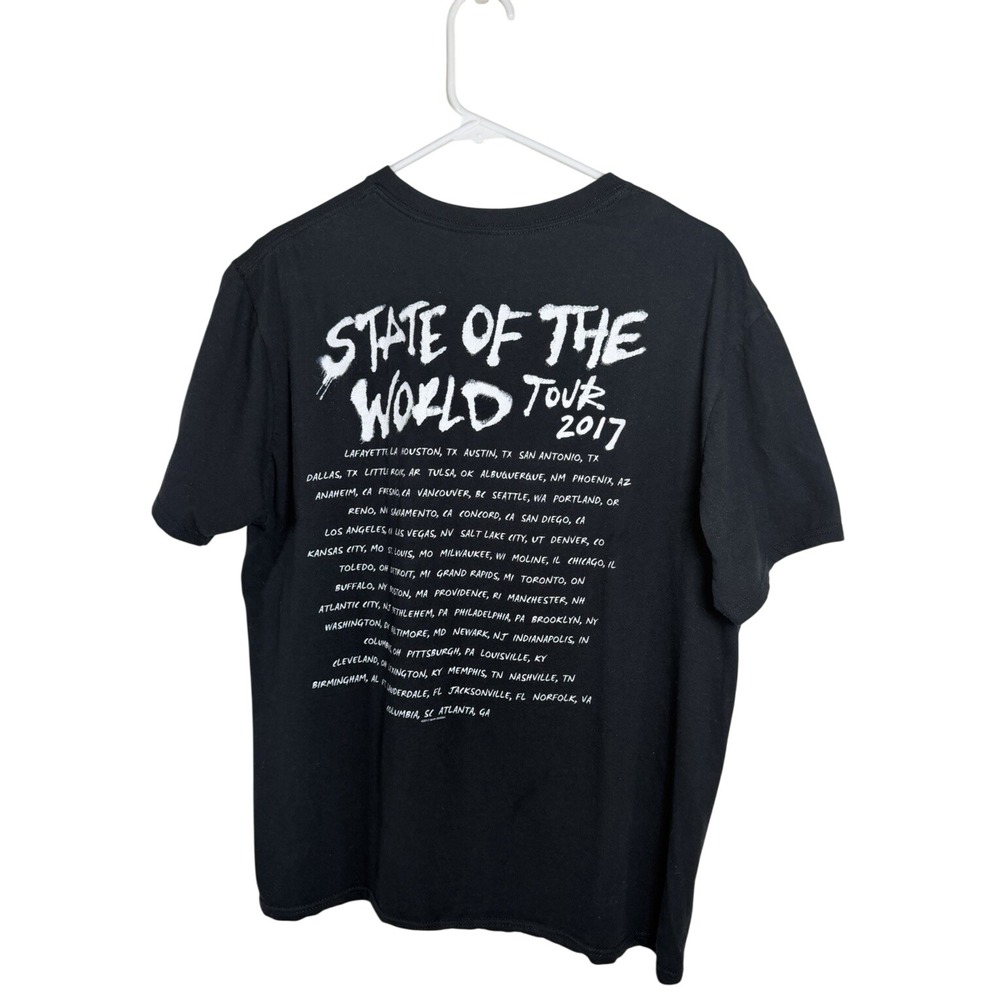 Janet Jackson State Of The World Tour T Shirt 2017 Concert Tee Black Size L - Picture 5 of 9